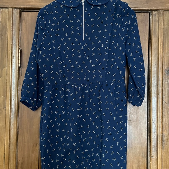 Blue-patterned dress - Picture 2 of 6